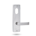 INT SQ END PLATE - CYLINDER AND LEVER 59 SATIN CHROME