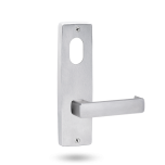 INT SQ END PLATE - CYLINDER AND LEVER 76 SATIN CHROME