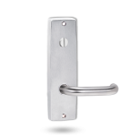 INT SQ END PLATE - EMERGENCY TURN AND LEVER 70 SATIN CHROME