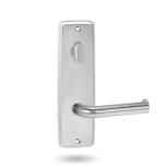 INT SQ END PLATE - OVAL TURN AND LEVER 102 SATIN CHROME