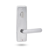 INT SQ END PLATE - OVAL TURN AND LEVER 106 SATIN CHROME