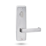 INT SQ END PLATE - OVAL TURN AND LEVER 112 SATIN CHROME