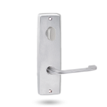 INT SQ END PLATE - OVAL TURN AND LEVER 115 SATIN CHROME