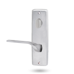 INT SQ END PLATE - OVAL TURN AND LEVER 122 RH SATIN CHROME
