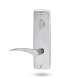 INT SQ END PLATE - OVAL TURN AND LEVER 153 RH SATIN CHROME
