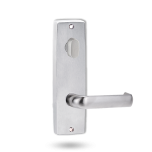 INT SQ END PLATE - OVAL TURN AND LEVER 77 SATIN CHROME