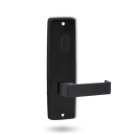 INT SQ END PLATE - OVAL TURN AND LEVER 90 BLACK