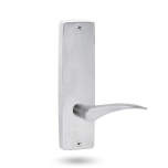 INT SQ END PLATE - LEVER 153 LH ONLY SATIN CHROME