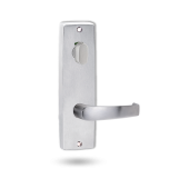 INT SQ END PLATE - PRIVACY INDICATING OVAL TURN AND LEVER 47 SATIN CHROME