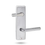 INT SQ END PLATE - ACCESSIBILE TURN AND LEVER 104 SATIN CHROME