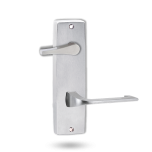 INT SQ END PLATE - ACCESSIBILE TURN AND LEVER 124 SATIN CHROME