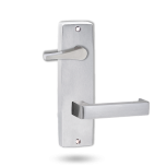 INT SQ END PLATE - ACCESSIBILE TURN AND LEVER 142 SATIN CHROME