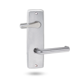 INT SQ END PLATE - ACCESSIBILE TURN AND LEVER 144 SATIN CHROME