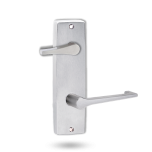 INT SQ END PLATE - ACCESSIBILE TURN AND LEVER 145 SATIN CHROME