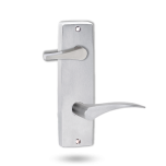 INT SQ END PLATE - ACCESSIBILE TURN AND LEVER 153 LH SATIN CHROME