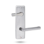 INT SQ END PLATE - ACCESSIBILE TURN AND LEVER 155 SATIN CHROME