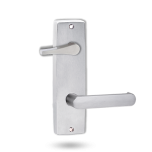 INT SQ END PLATE - ACCESSIBILE TURN AND LEVER 166 SATIN CHROME