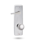 INT SQ END PLATE - ACCESSIBILE TURN AND KNOB 20 SATIN CHROME