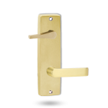 INT SQ END PLATE - ACCESSIBILE TURN AND LEVER 59 POLISHED BRASS UNLACQUERED