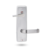 INT SQ END PLATE - PRIVACY INDICATING ACCESSIBILE TURN AND LEVER 74 SATIN CHROME