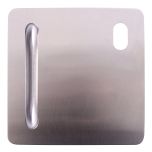 202 EXTERIOR PLATE WITH CYLINDER HOLE & P1 PULL HANDLE RH STAINLESS STEEL