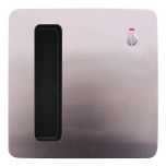 202 EXTERIOR PLATE WITH FLUSH PULL & PRIVACY IND EMERGENCY TURN RH STAINLESS STEEL