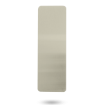 EXT 10MM RADIUS CNR PUSH - PLAIN PLATE AGED BRASS