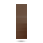 EXT 10MM RADIUS CNR PUSH - PLAIN PLATE OIL RUBBED BRONZE