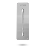 INT 10MM RADIUS CNR PULL - P3 HANDLE PUSH TEXT STAINLESS STEEL