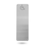 INT 10MM RADIUS CNR PUSH - ACCESSIBILTY SYMBOL STAINLESS STEEL
