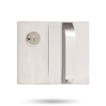 DETENTION PLATE CONCEALED FIX - PRIV IND EMERG TURN WITH PULL HANDLE LH STAINLESS STEEL
