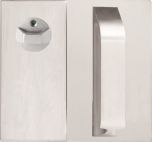 DETENTION PLATE CONCEALED FIX - PRIV IND TURN WITH PULL HANDLE LH STAINLESS STEEL