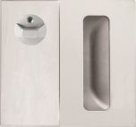DETENTION PLATE CONCEALED FIX - PRIVACY INDICATOR TURN WITH FLUSH PULL LH STAINLESS STEEL