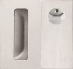 DETENTION PLATE CONCEALED FIX - PRIVACY INDICATOR TURN WITH FLUSH PULL RH STAINLESS STEEL
