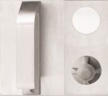 DETENTION PLATE CONCEALED FIX - CYLINDER WITH PULL HANDLE AND KNOB 22 RH STAINLESS STEEL