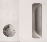 DETENTION PLATE CONCEALED FIX - FLUSH PULL AND KNOB 22 LH STAINLESS STEEL