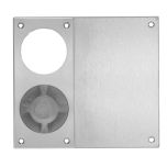 DETENTION PLATE VISIBLE FIX - CYLINDER WITH KNOB 22 LH STAINLESS STEEL