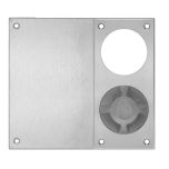 DETENTION PLATE VISIBLE FIX - CYLINDER WITH KNOB 22 RH STAINLESS STEEL