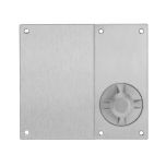 DETENTION PLATE VISIBLE FIX - KNOB 22 RH ONLY STAINLESS STEEL