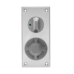 DETENTION PLATE NARROW VISIBLE FIX - PRIV IND TURN WITH LEVER 22 LH STAINLESS STEEL