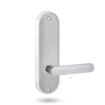 2905 ROUND END PLATE WITH 106 LEVER SATIN CHROME