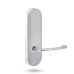 2905 ROUND END PLATE WITH 115 LEVER SATIN CHROME