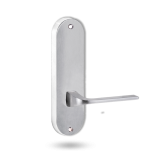 2905 ROUND END PLATE WITH 123 LEVER SATIN CHROME