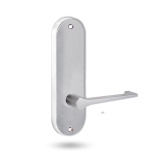 2905 ROUND END PLATE WITH 145 LEVER SATIN CHROME