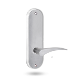 2905 ROUND END PLATE WITH 153 LH LEVER SATIN CHROME