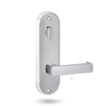 2916 ROUND END PLATE WITH PRIVACY INDICATOR TURN & 76 LEVER SATIN CHROME