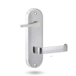 2939 ROUND END PLATE WITH DISABLED TURN & 131 LEVER SATIN CHROME