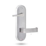 2939 ROUND END PLATE WITH DISABLED TURN & 90 LEVER BRIGHT CHROME