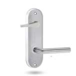 2939 ROUND END PLATE WITH DISABLED TURN & 97 LEVER SATIN CHROME