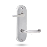 2941 ROUND END PLATE PRIVACY IND DISABLED TURN & 70 LEVER DUAL SATIN CHROME